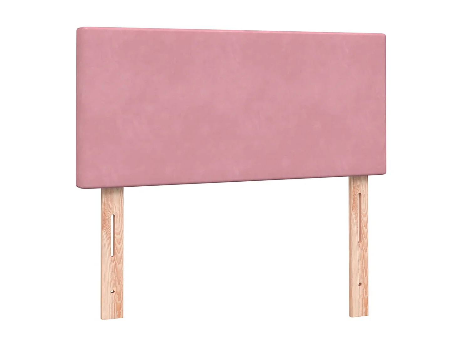 Boxspring met matras fluweel roze 100x220 cm