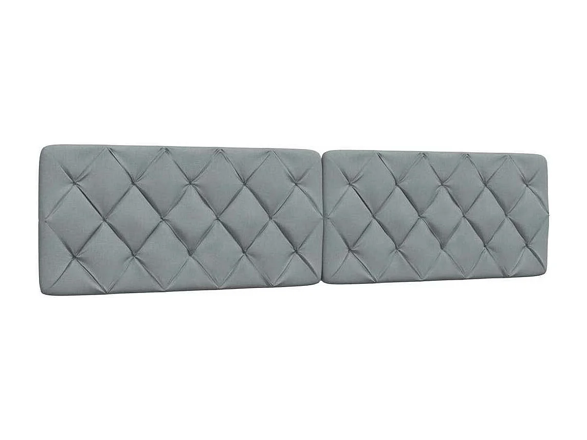 Cama con colchón tela gris claro 200x200 cm