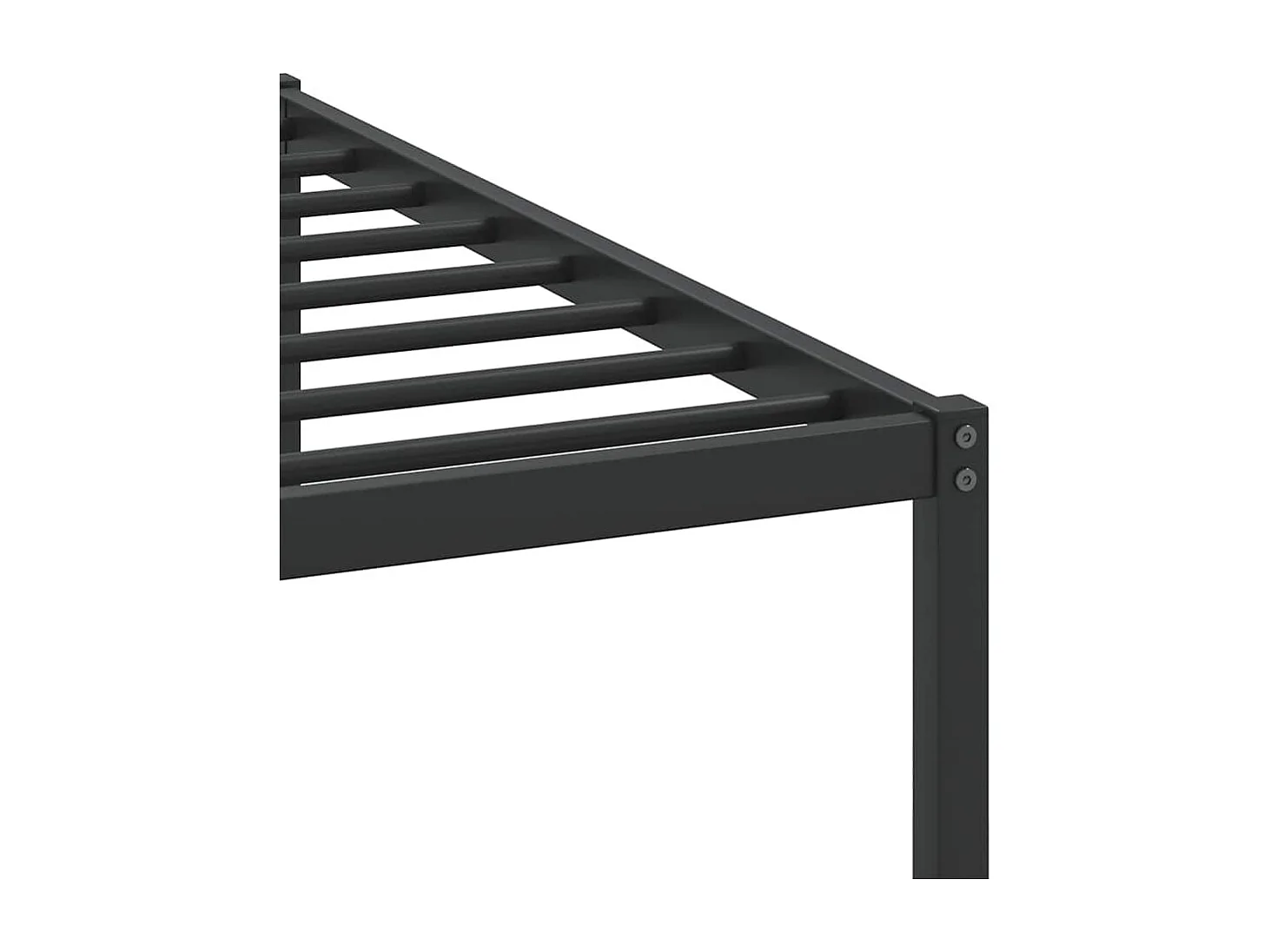 Cadre de lit sans matelas chêne fumé 200x200 cm bois ingénierie