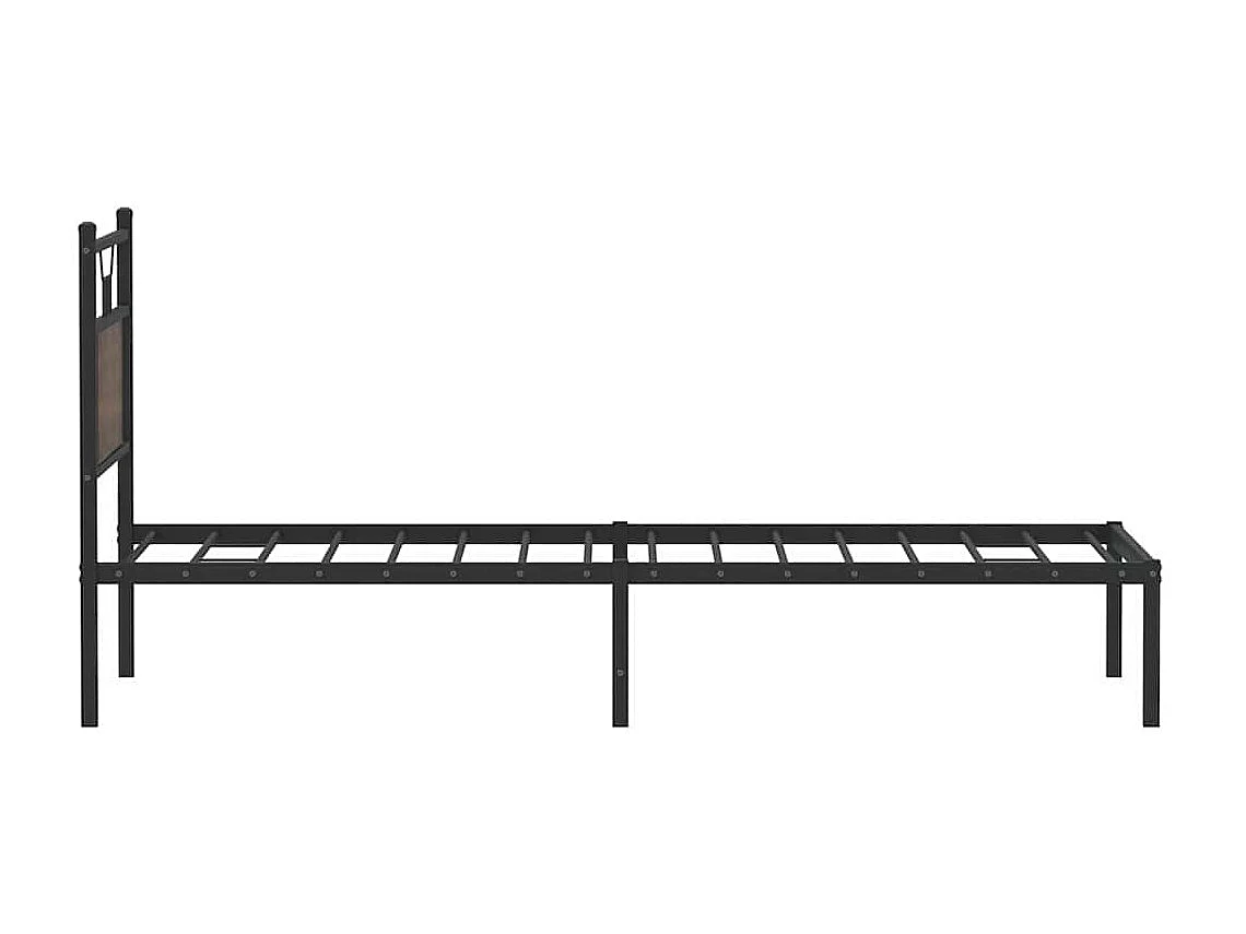 Cadre de lit sans matelas chêne marron 90x190cm bois ingénierie