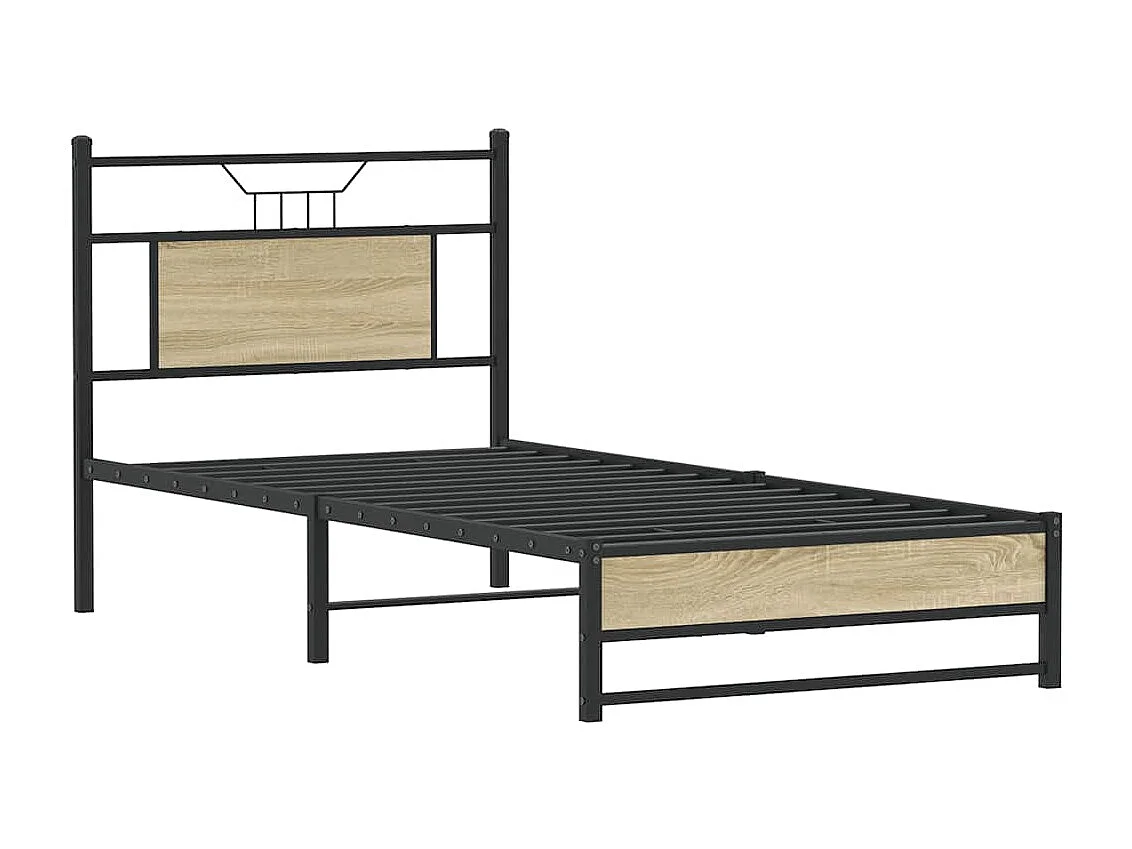 Cadre de lit sans matelas chêne sonoma 80x200 cm