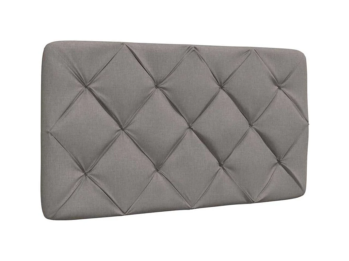 Cadre de lit sans matelas taupe 90x200 cm tissu