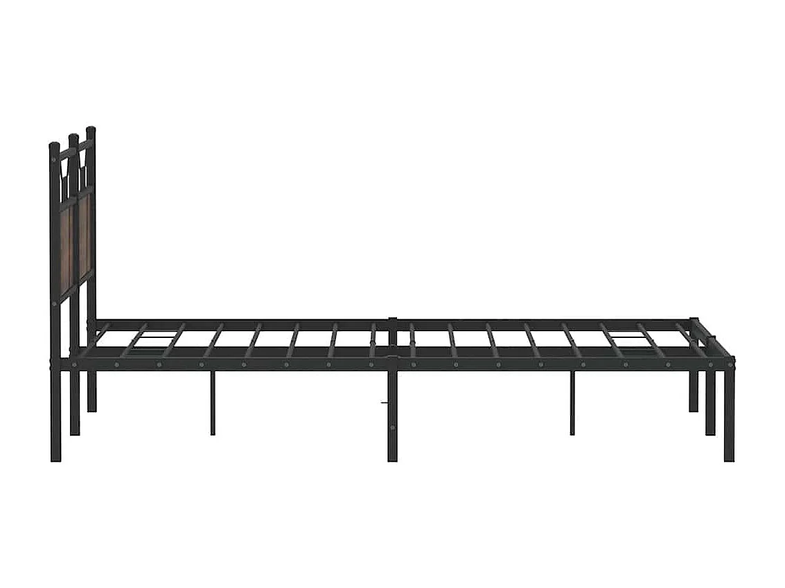 Cadre de lit sans matelas chêne marron 140x200 cm