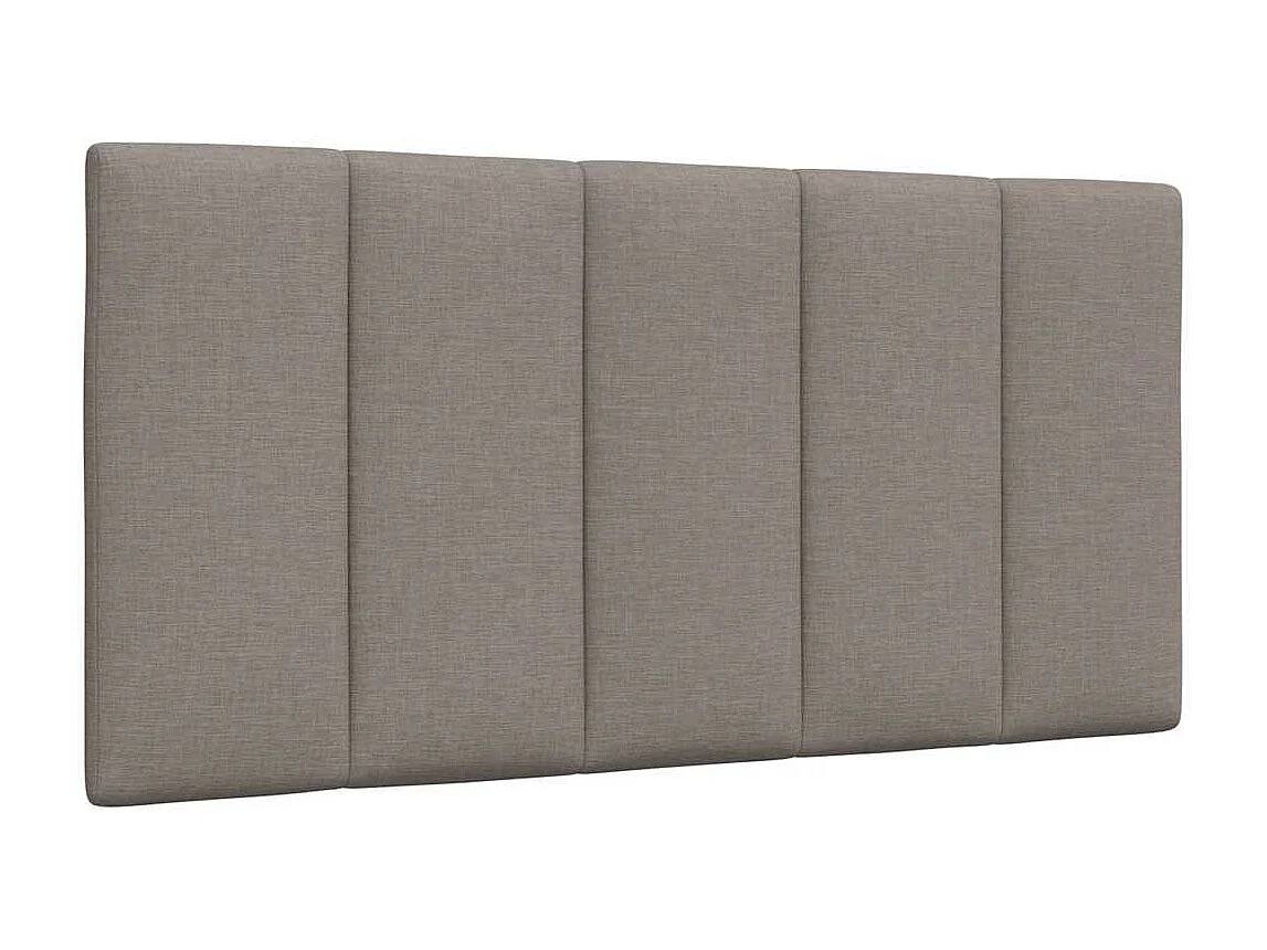 Bed met matras "Hanko" stof taupe 100x200 cm