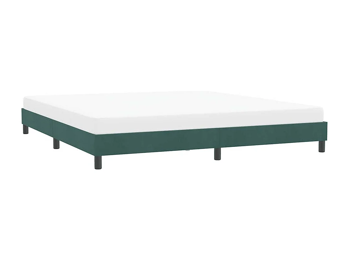 Bedframe zonder matras 180x220 cm fluweel donkergroen