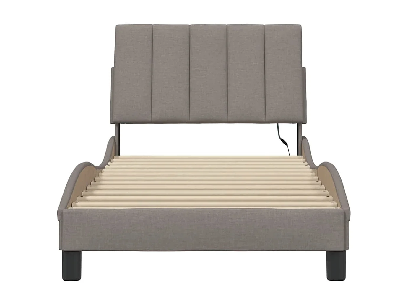 Bedframe zonder matras "Hanko" 80x200 cm stof taupe