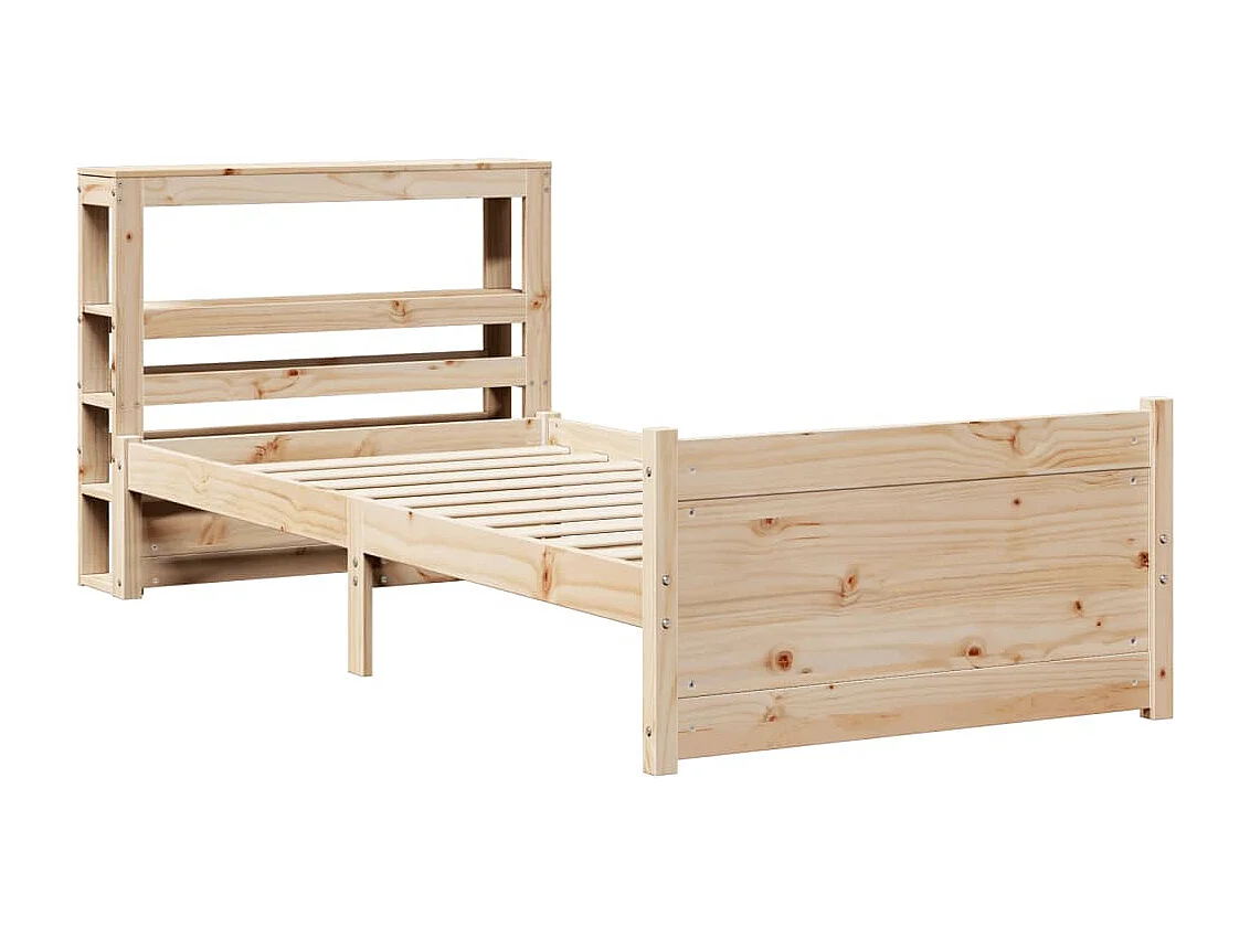 Cadre de lit avec tête de lit sans matelas 75x190 cm