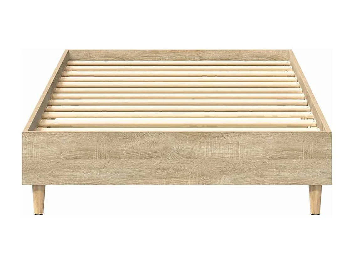 Cadre de lit sans matelas chêne sonoma 90x190 cm