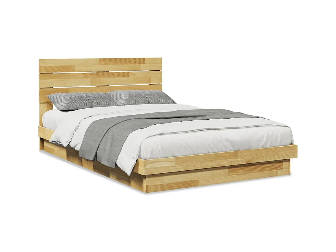 Cadre de lit avec tête de lit sans matelas 120x190 cm