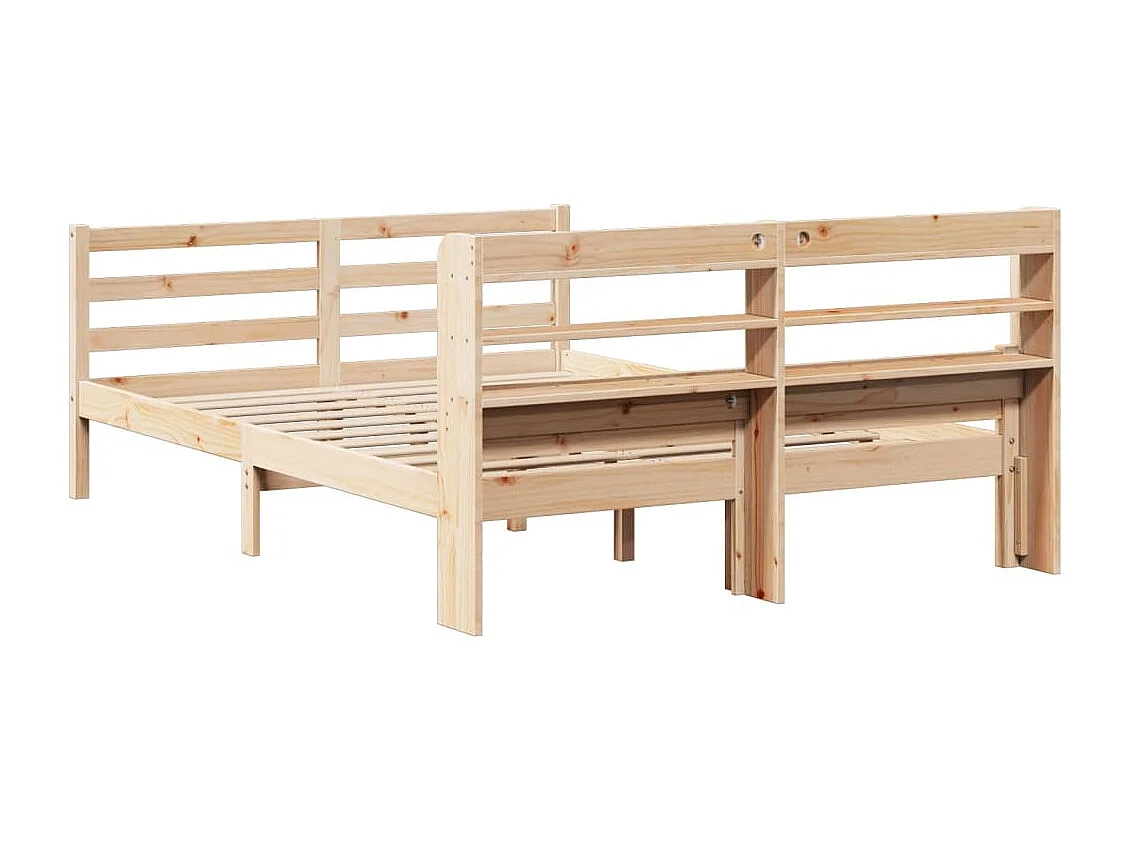 Cadre de lit avec tête de lit sans matelas 120x190 cm