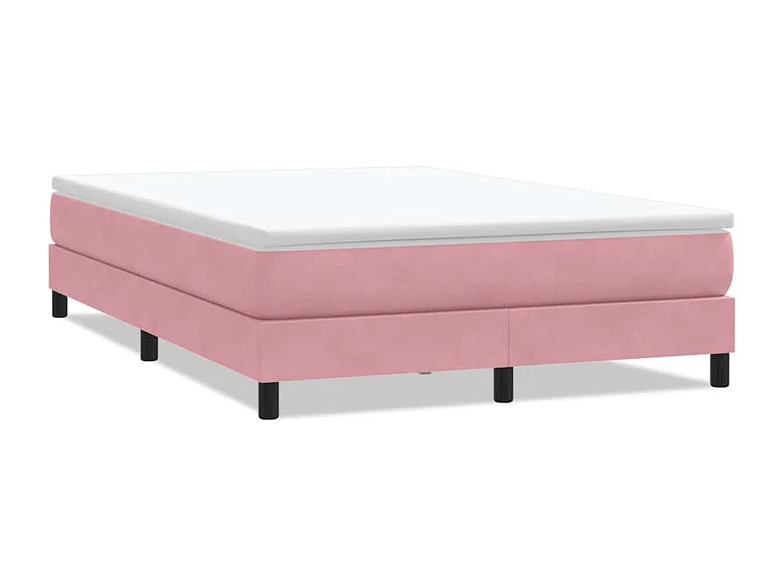 Cama sem molas/colchão 160x210 cm veludo rosa