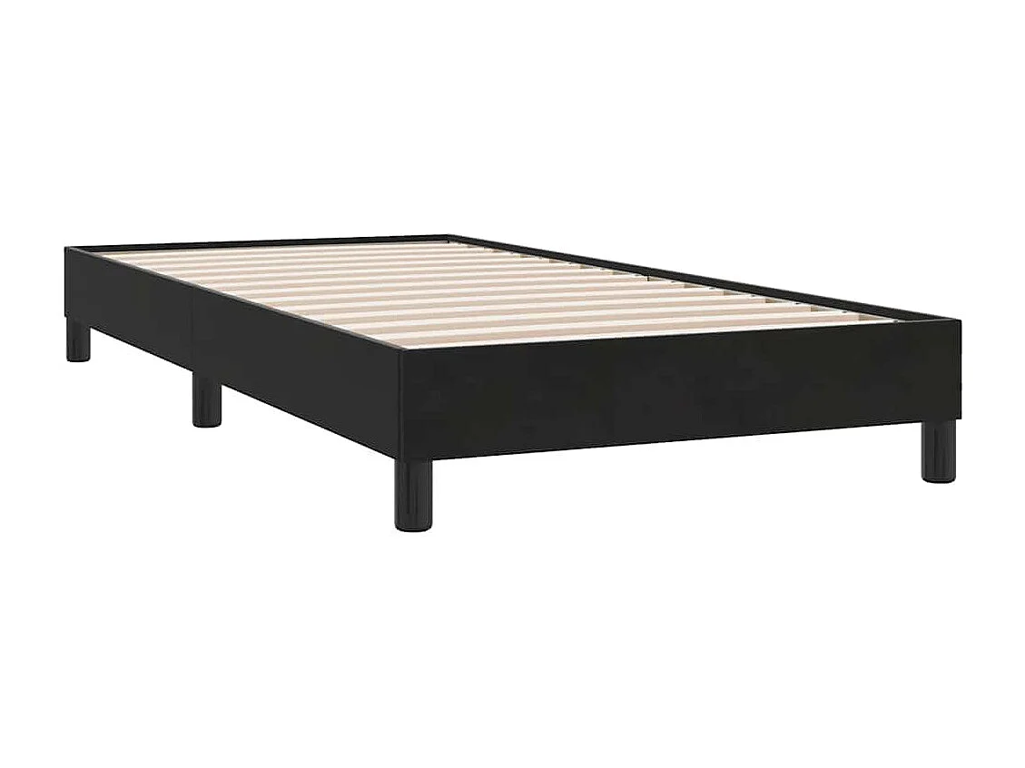 Boxspring zonder matras fluweel zwart 100x210 cm