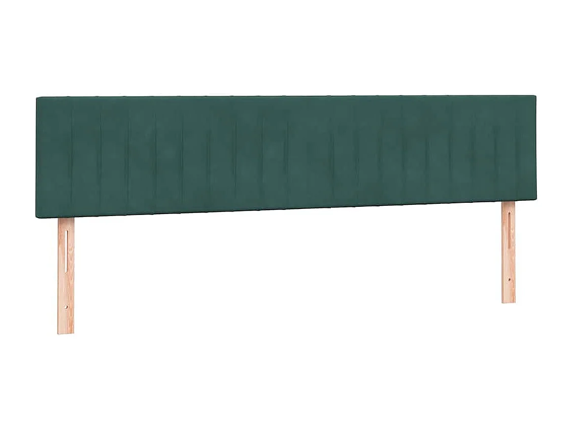 Cama box spring con colchones terciopelo verde oscuro 180x220cm
