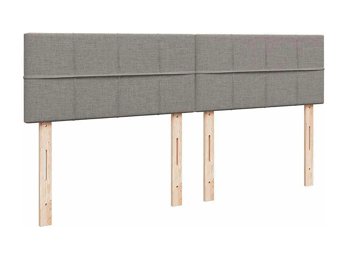 Estructura de cama otomana colchón tela gris pardo 180x200 cm