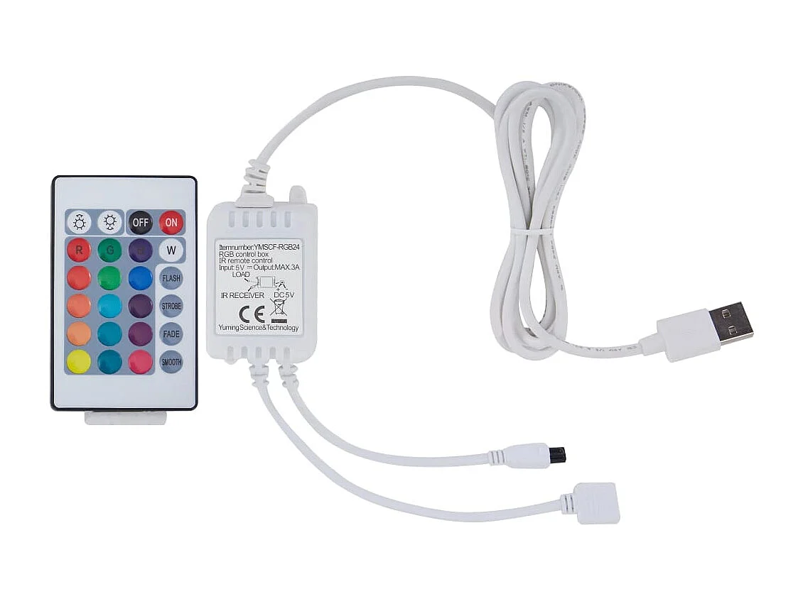 Bedframe met LED kunstleer zwart en wit 180x200 cm