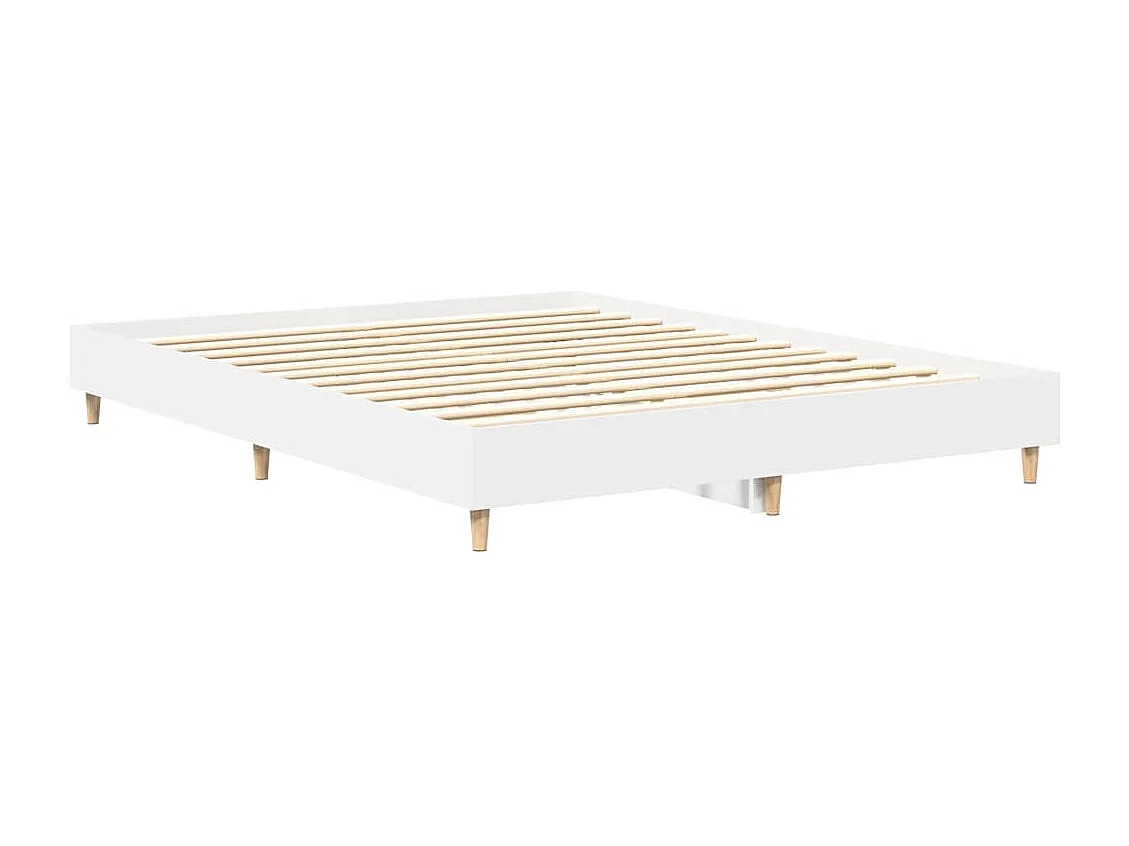 Bedframe zonder matras 150x200 cm spaanplaat wit