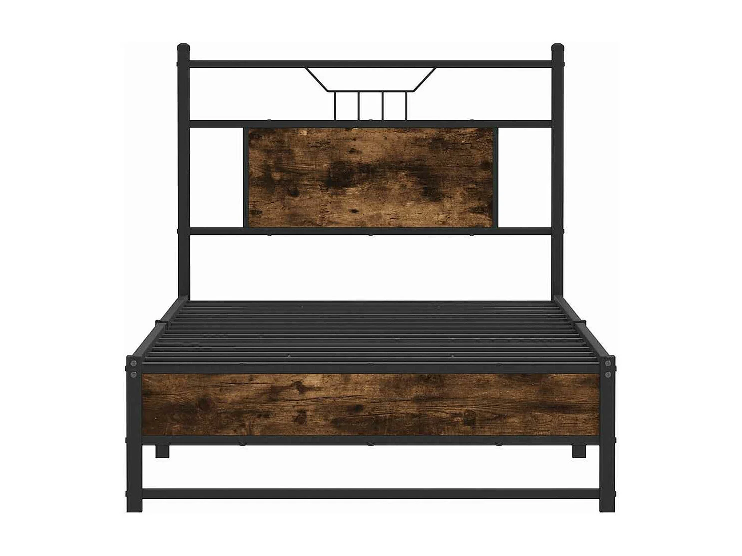 Bedframe zonder matras hout gerookt eikenkleurig 90x190 cm
