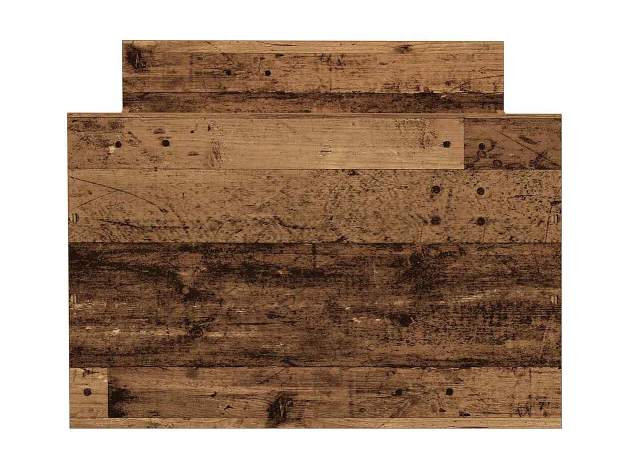 Cadre de lit sans matelas vieux bois 90x190 cm bois ingénierie