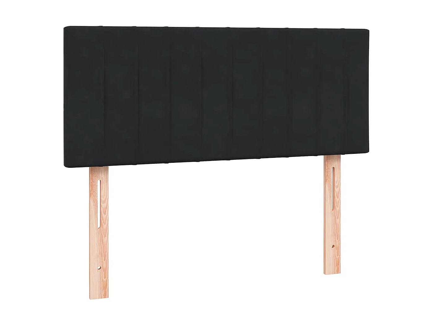 Sommier à lattes de lit avec matelas noir 120x210 cm velours