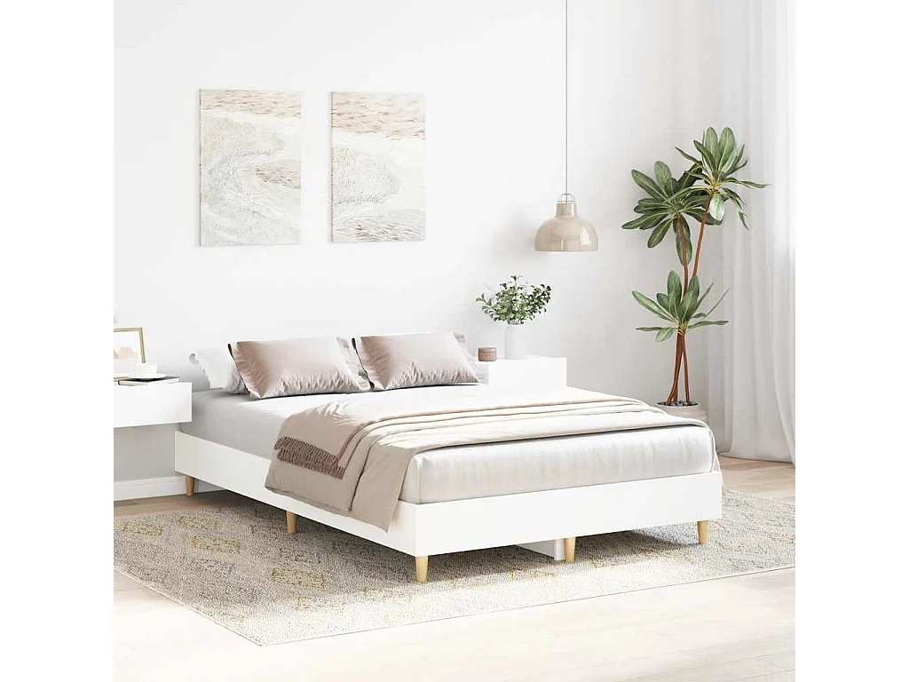Estrutura de cama sem colchão 120x200 cm branco