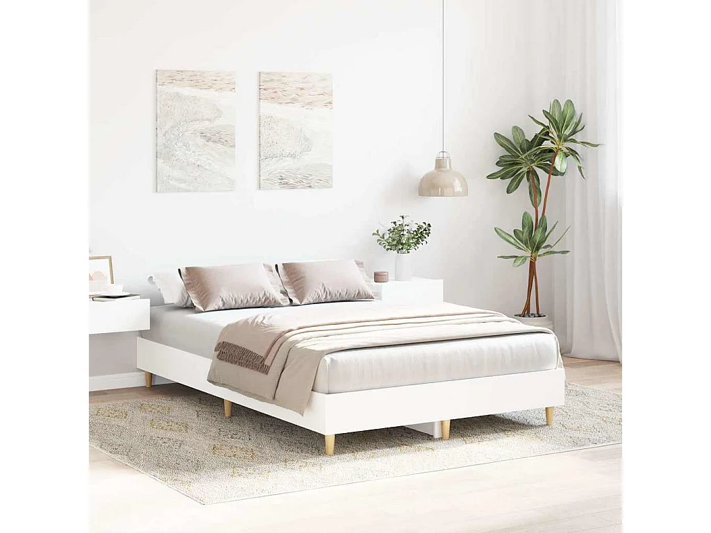 Estrutura de cama sem colchão 120x190 cm branco