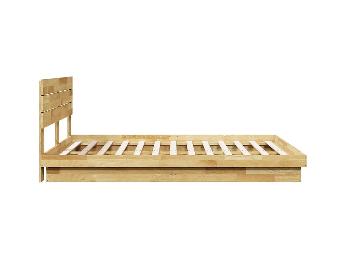 Cadre de lit avec tête de lit sans matelas 140x190 cm