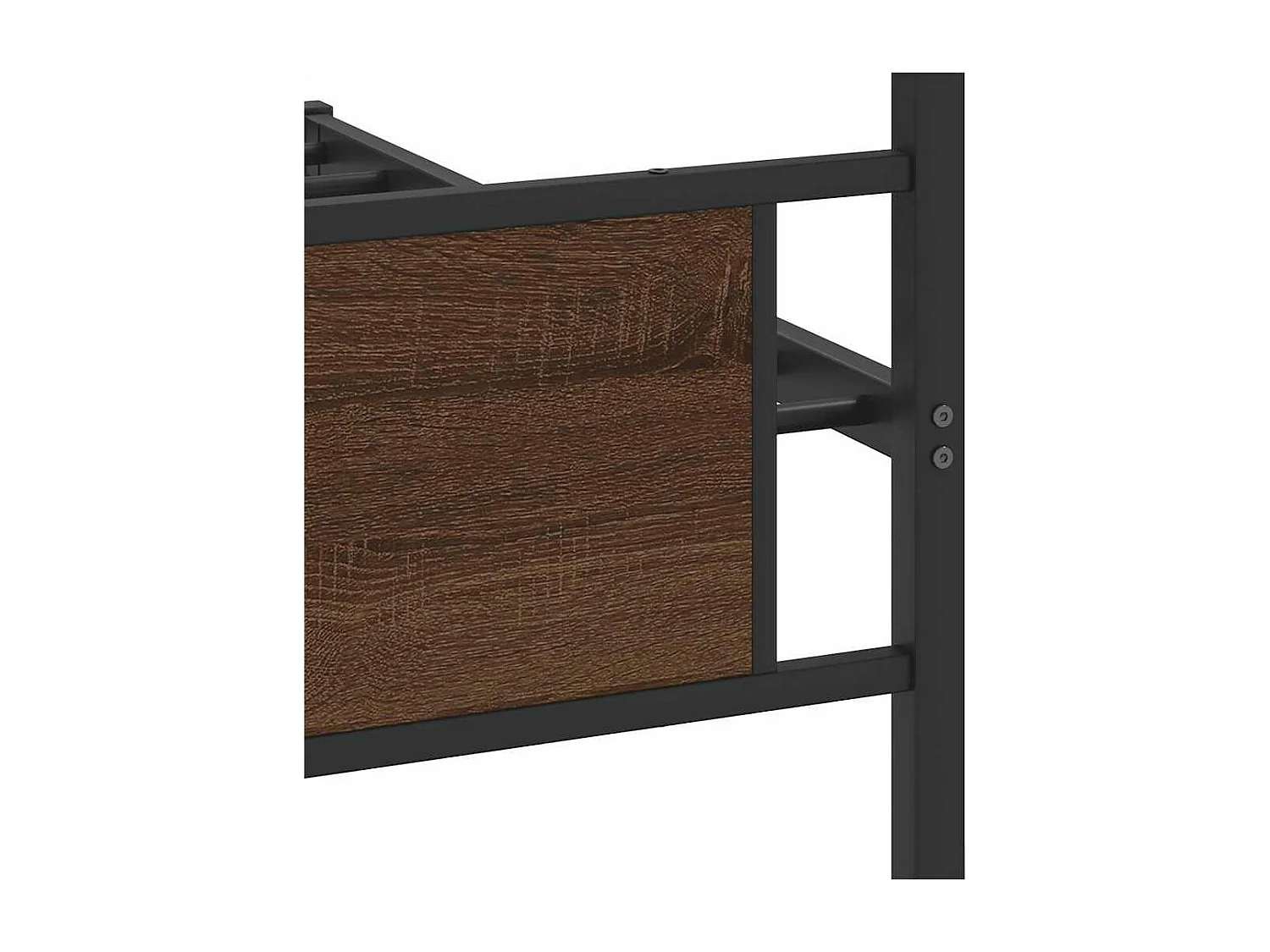 Estructura de cama sin colchón roble marrón 107x203 cm