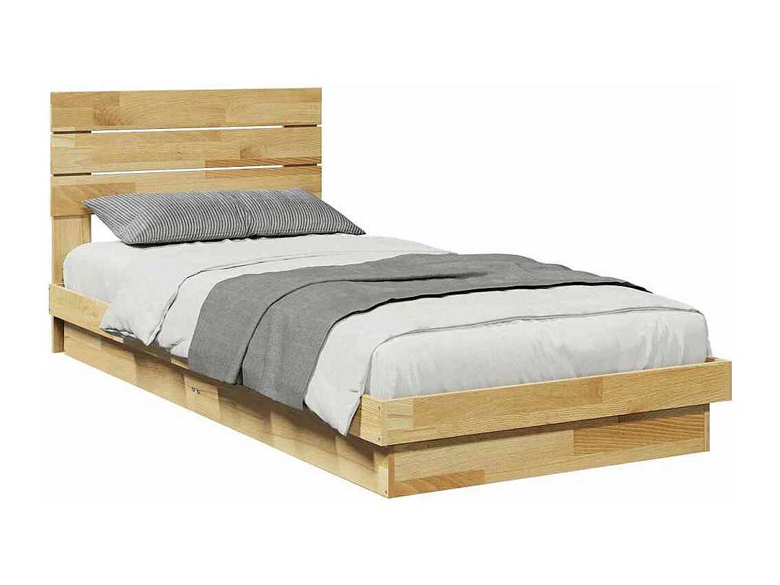 Estructura de cama con cabecero sin colchón 100x200 cm