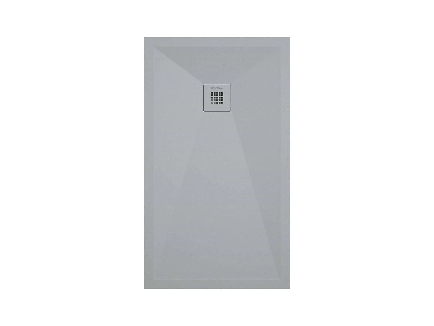 Mineralguss-Duschwanne extra flach ONDA Schieferoptik GRAU 80x160 cm