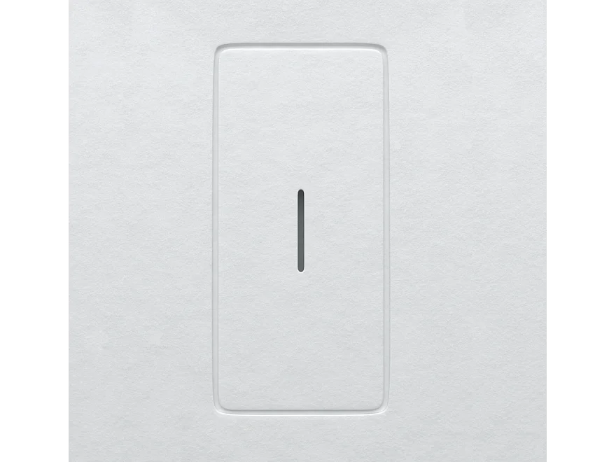 Piatto doccia ultrasottile 80 x 90 cm FUSENCE in resina finitura ardesia sabbia