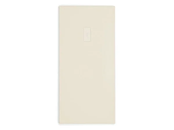 Piatto doccia ultrasottile 100 x 140 cm FUSENCE in resina finitura ardesia sabbia