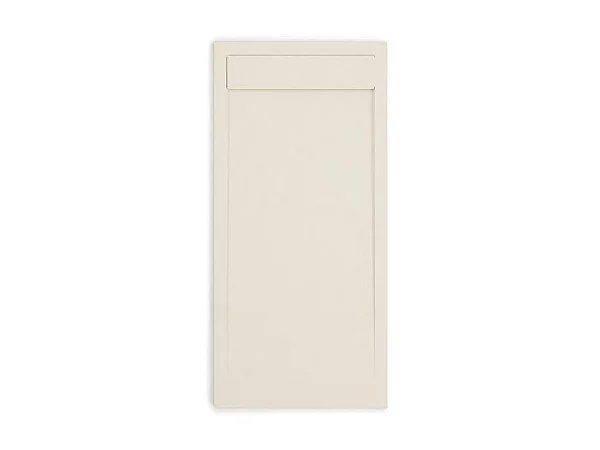 Piatto doccia ultrasottile 80 x 140 cm QUERA in resina finitura ardesia sabbia