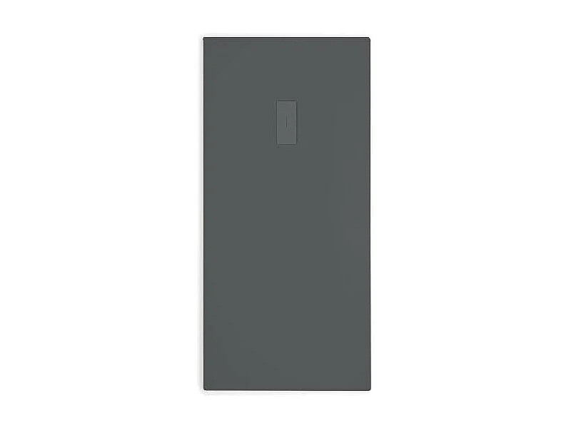 Piatto doccia ultrasottile 100 x 160 cm FUSENCE in resina finitura ardesia antracite