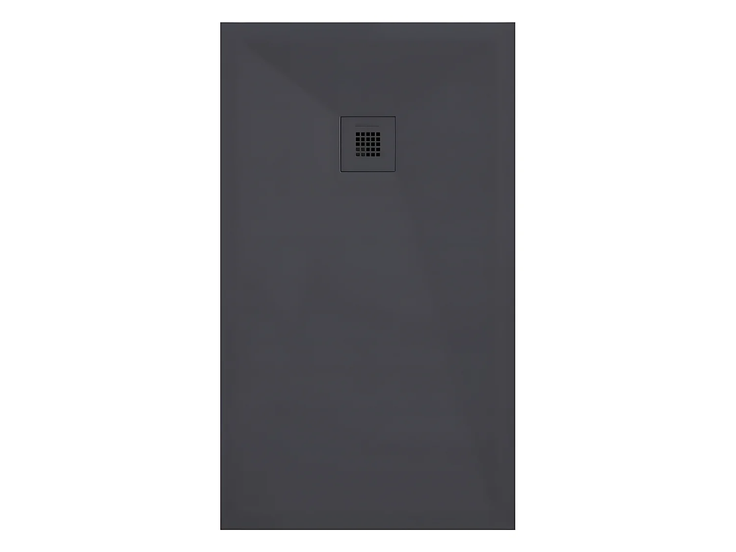 Mineralguss-Duschwanne extra flach ONDA Schieferoptik ANTHRAZIT 70x90 cm