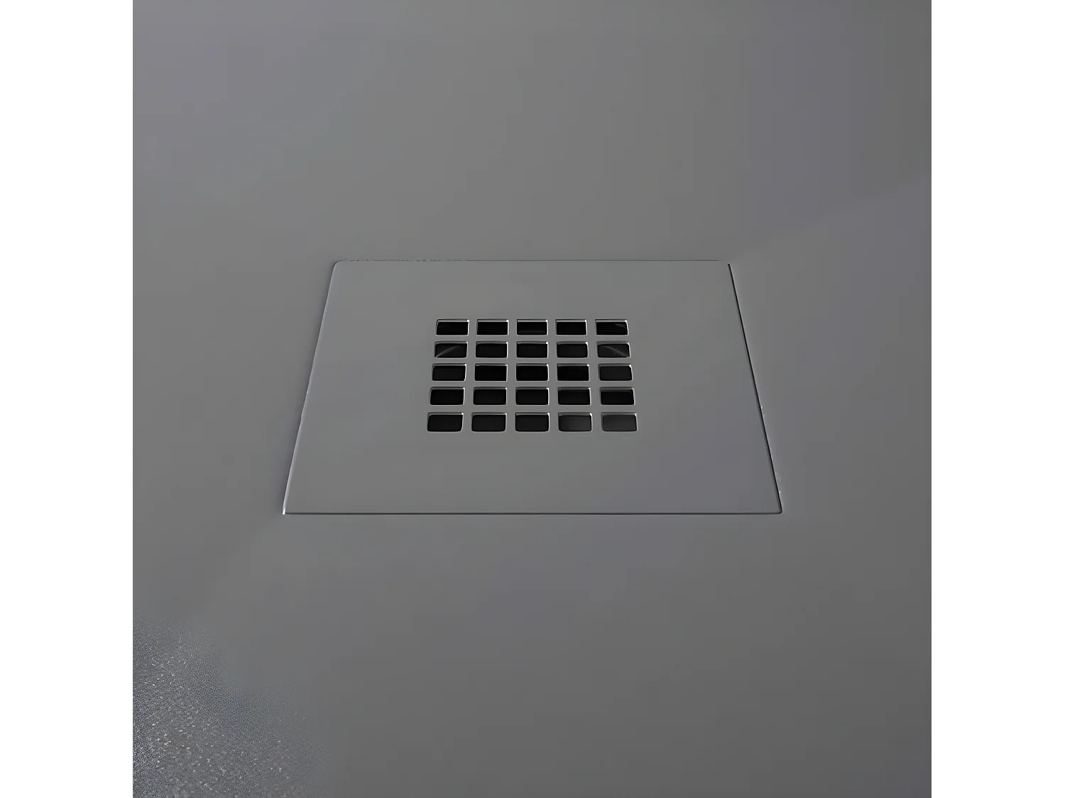 Mineralguss-Duschwanne extra flach ONDA Schieferoptik ANTHRAZIT 70x90 cm