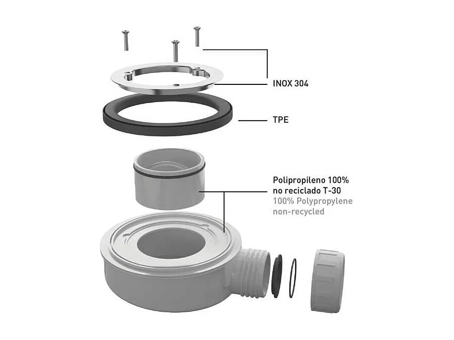 Receveur de douche 80 x 190 cm extra plat QUORE en résine surface ardoisée béton