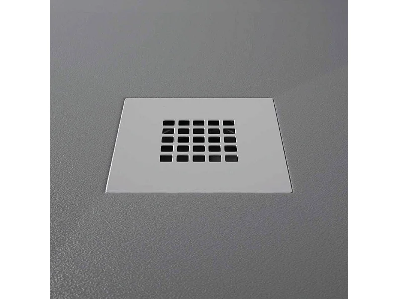 Plato de ducha pizarra ONDA ANTRACITA  100x130 cm rejilla inox
