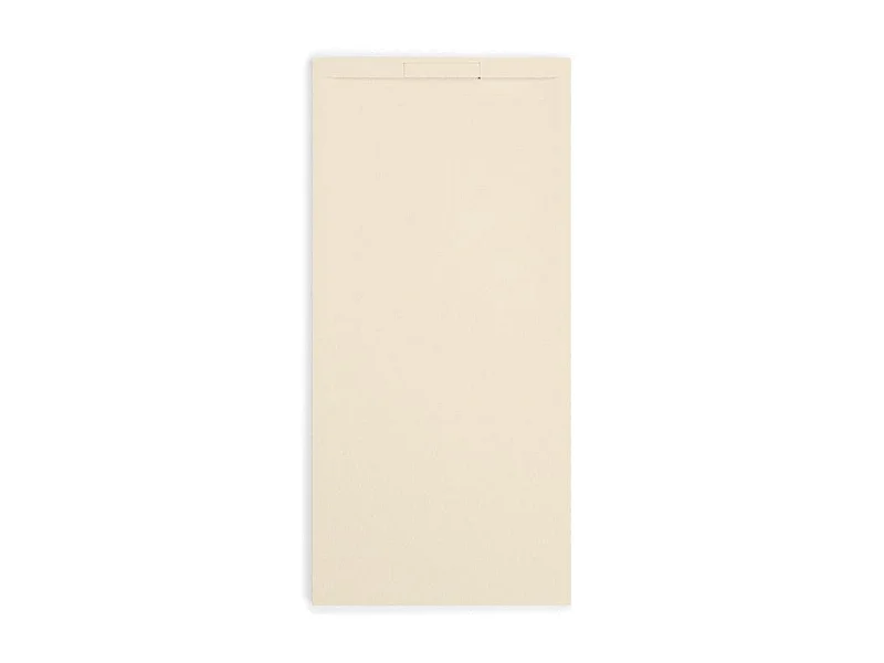 Piatto doccia ultrasottile 80 x 110 cm COSME in resina finitura ardesia sabbia