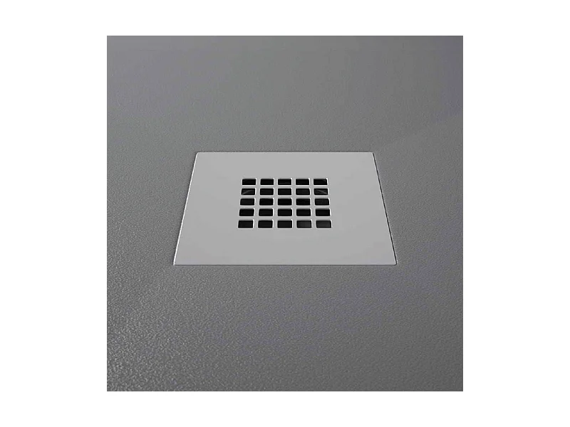 Mineralguss-Duschwanne extra flach ONDA Schieferoptik ANTHRAZIT 90x160 cm