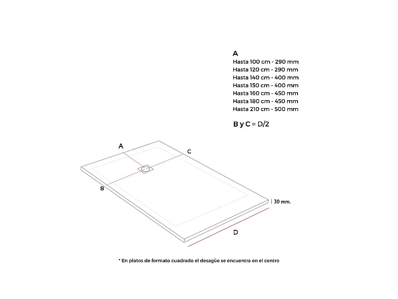 Mineralguss-Duschwanne extra flach ONDA Schieferoptik ANTHRAZIT 90x160 cm