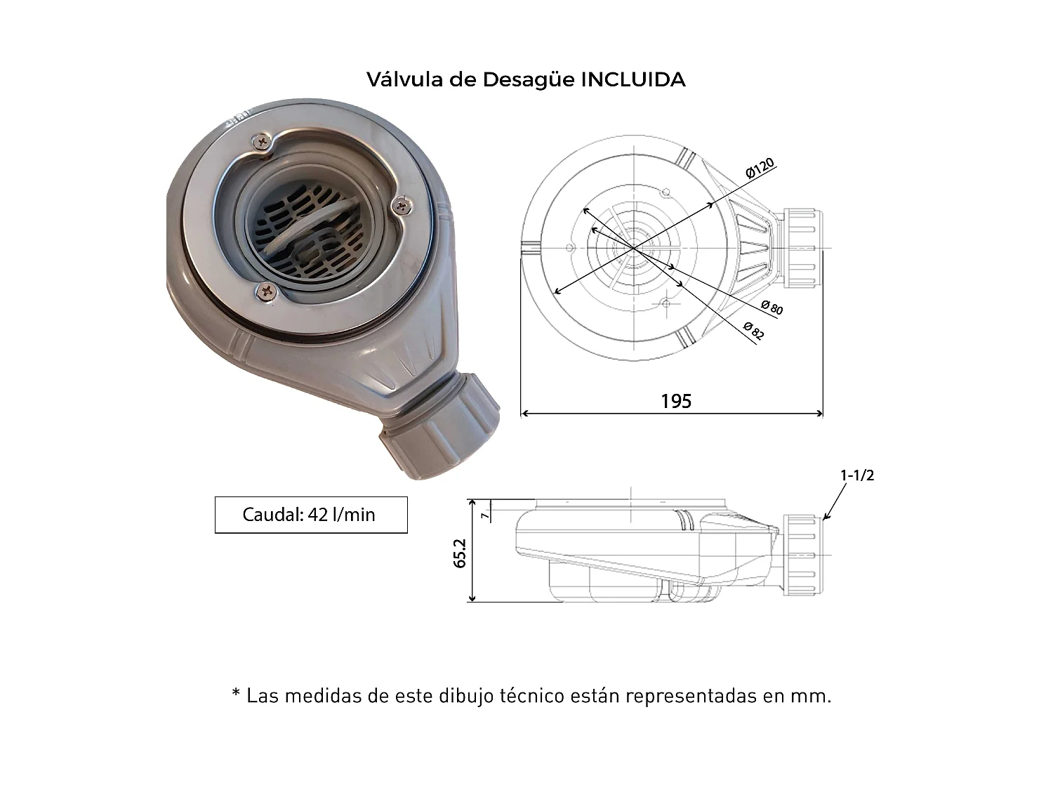 Mineralguss-Duschwanne extra flach ONDA Schieferoptik ANTHRAZIT 90x160 cm