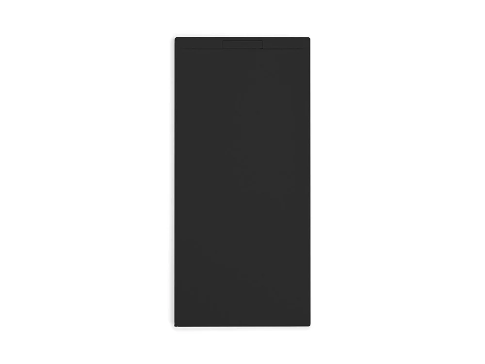 Piatto doccia ultrasottile 90 x 110 cm COSME in resina finitura ardesia nero