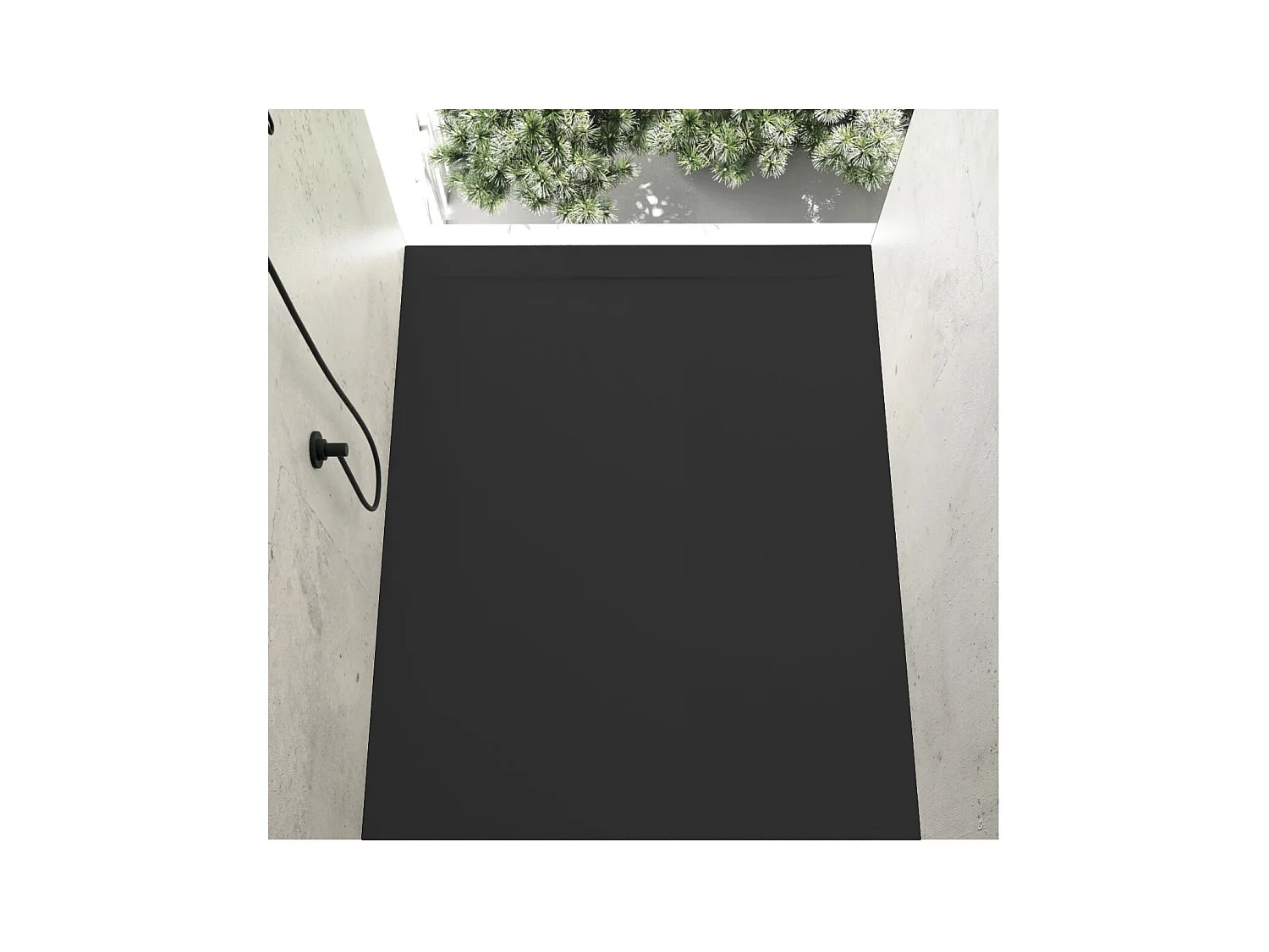 Plato de ducha resina COVER NEGRO  80x120cm
