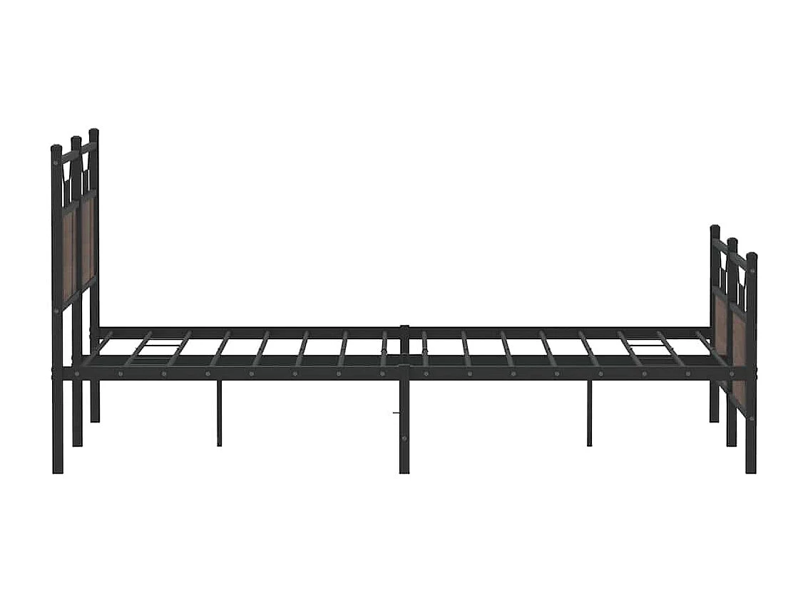 Cadre de lit sans matelas chêne marron 140x190 cm