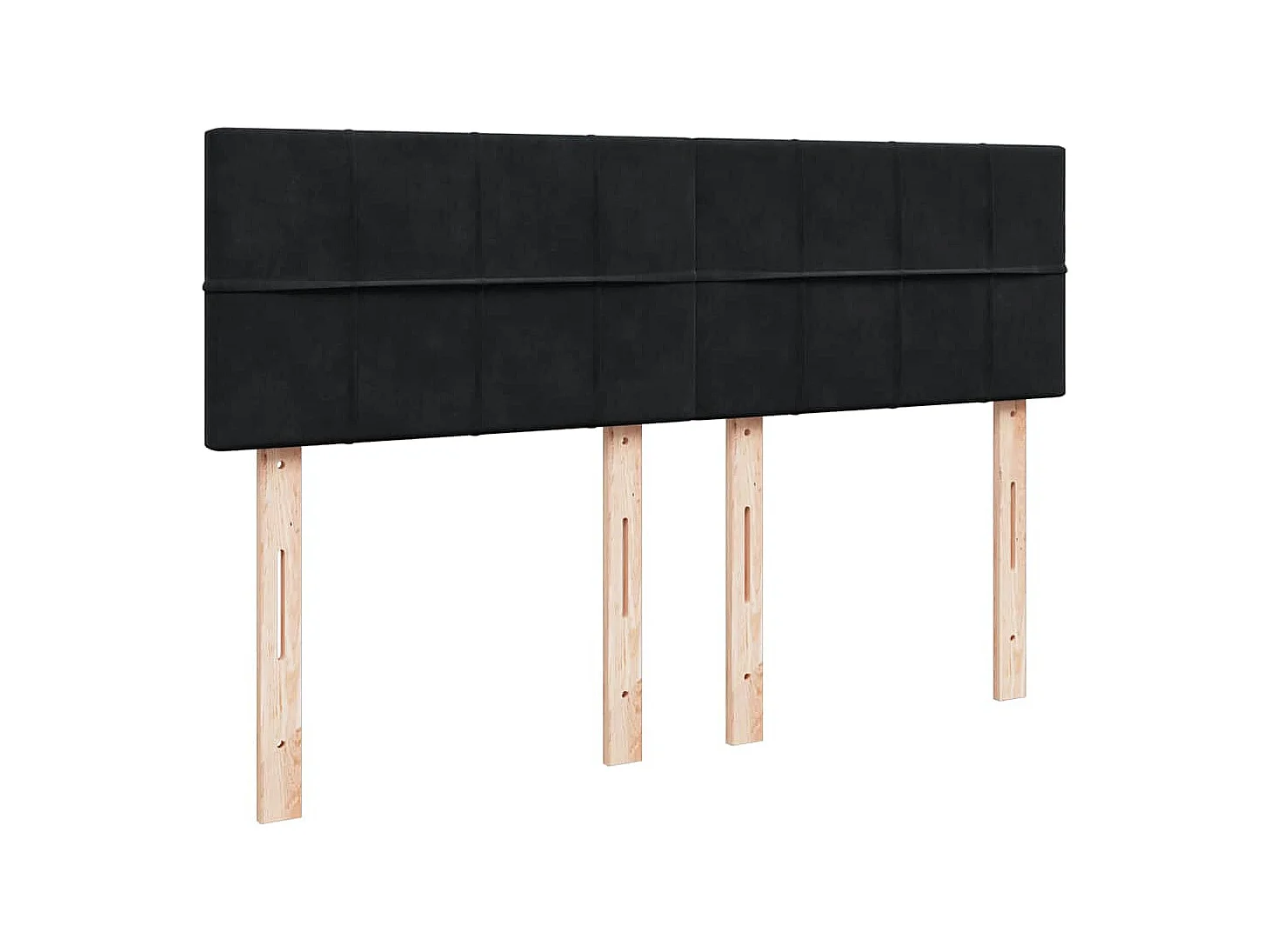 Cadre de lit ottoman avec matelas noir 140x190 cm velours