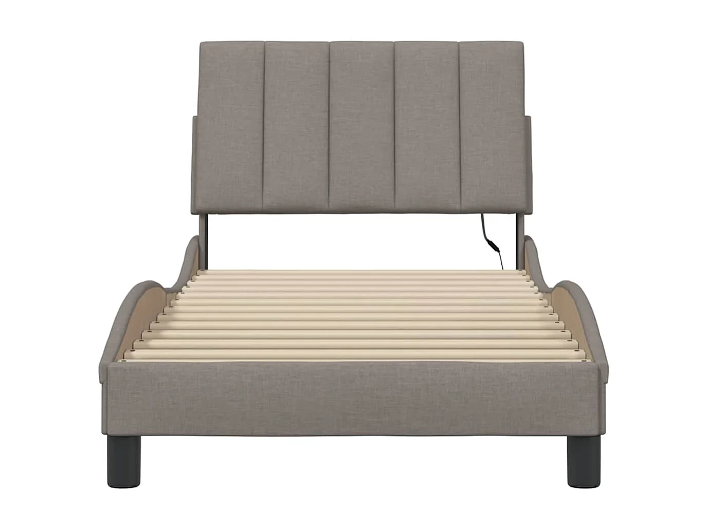 Bedframe zonder matras "Hanko" 90x190 cm stof taupe