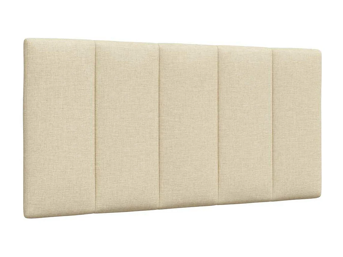 Bedframe zonder matras "Hanko" 100x200 cm stof crèmekleurig