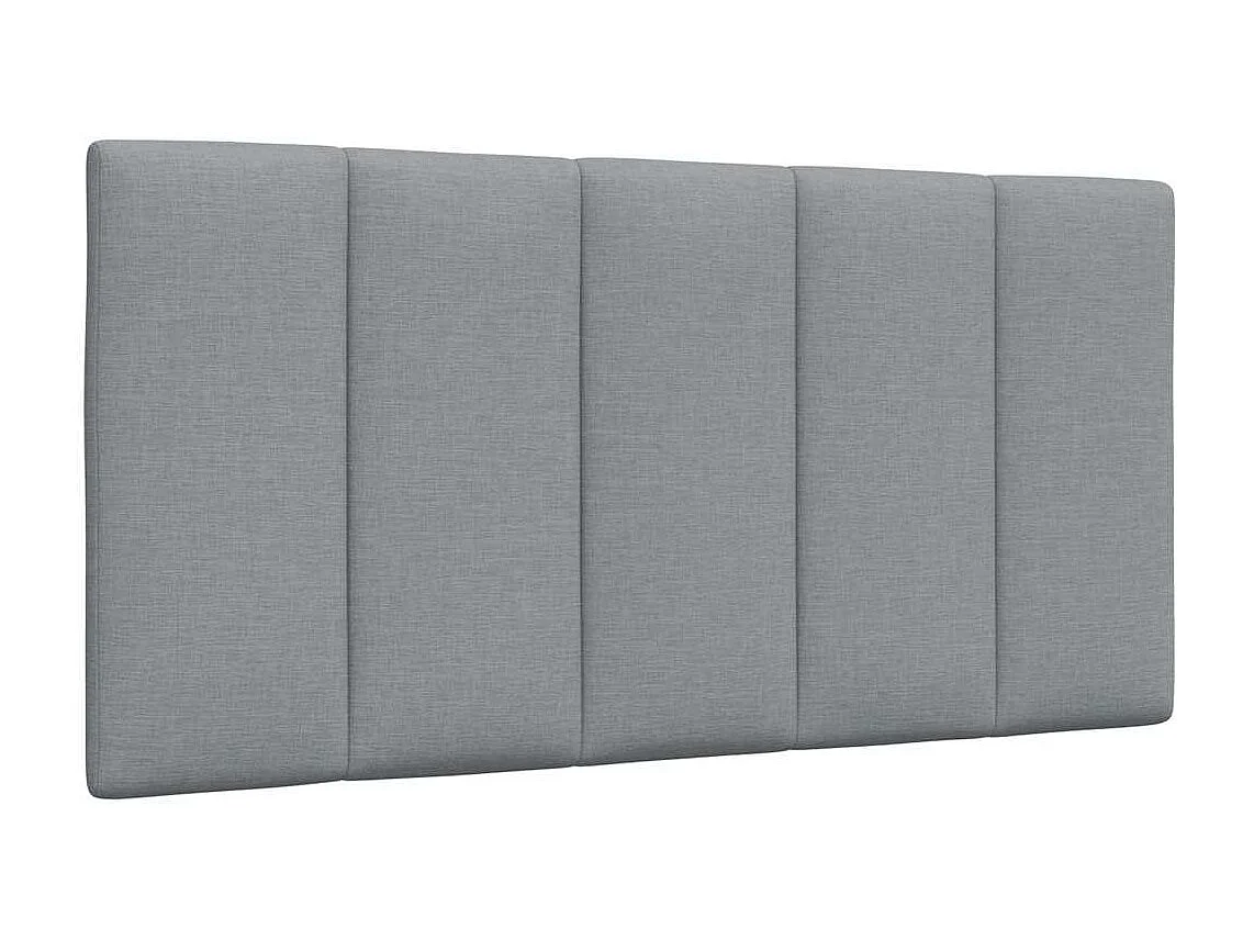 Cadre de lit sans matelas gris clair 100x200 cm tissu