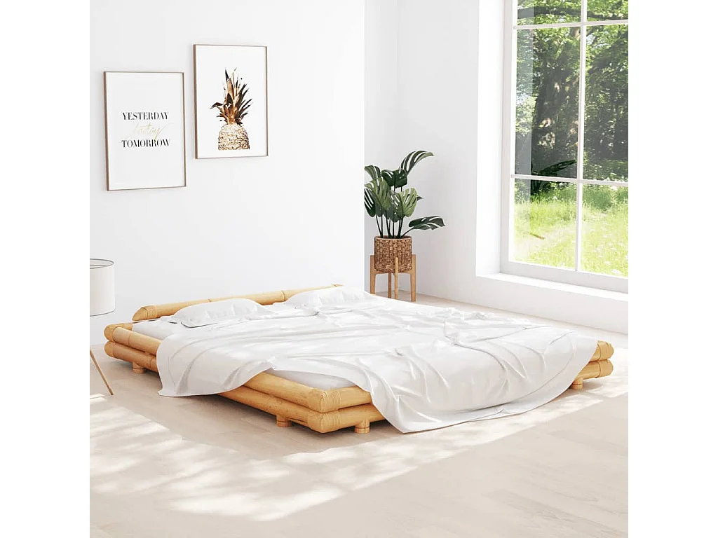 Cadre de lit Bambou 180x200 cm