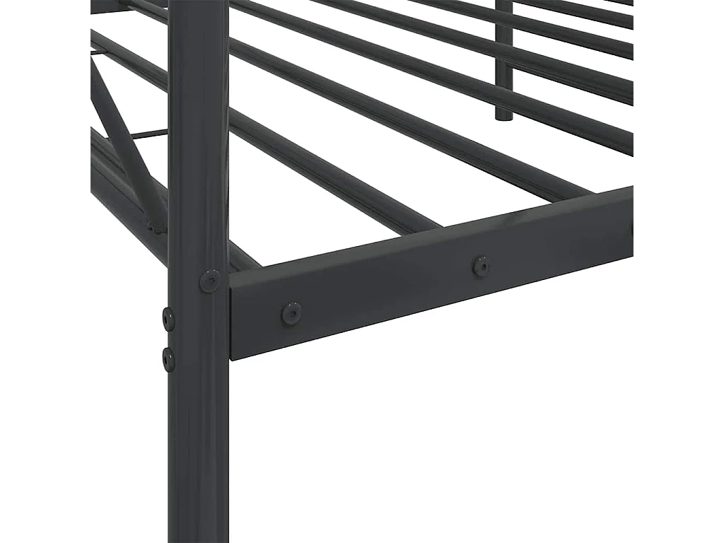 Slaapbank zonder matras 107x203 cm staal zwart